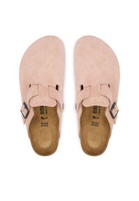 Birkenstock Klapki Boston 1031635 Różowy. Kolor: różowy. Materiał: skóra, zamsz #4