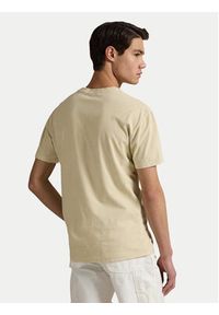 Polo Ralph Lauren T-Shirt 710969628007 Beżowy Custom Slim Fit. Typ kołnierza: polo. Kolor: beżowy. Materiał: bawełna #5
