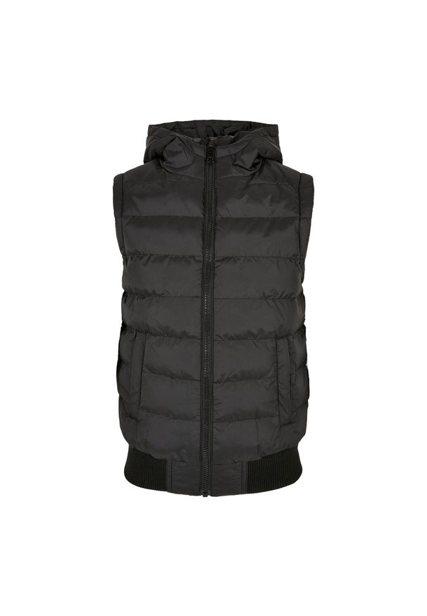 Urban Classics - Męska Kamizelka Z Kapturem. Typ kołnierza: kaptur. Kolor: czarny. Sport: turystyka piesza