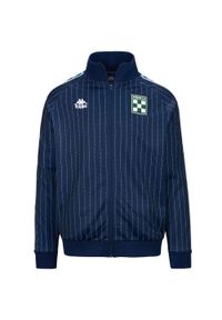 Kurtka z dresu Kappa 222 Banda Dela. Kolor: biały, niebieski, wielokolorowy. Materiał: dresówka. Sport: fitness #1