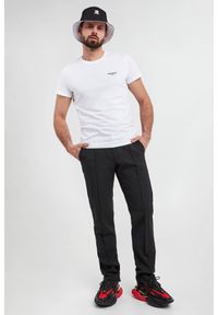 Balmain - T-shirt męski z logo BALMAIN. Materiał: bawełna. Wzór: nadruk