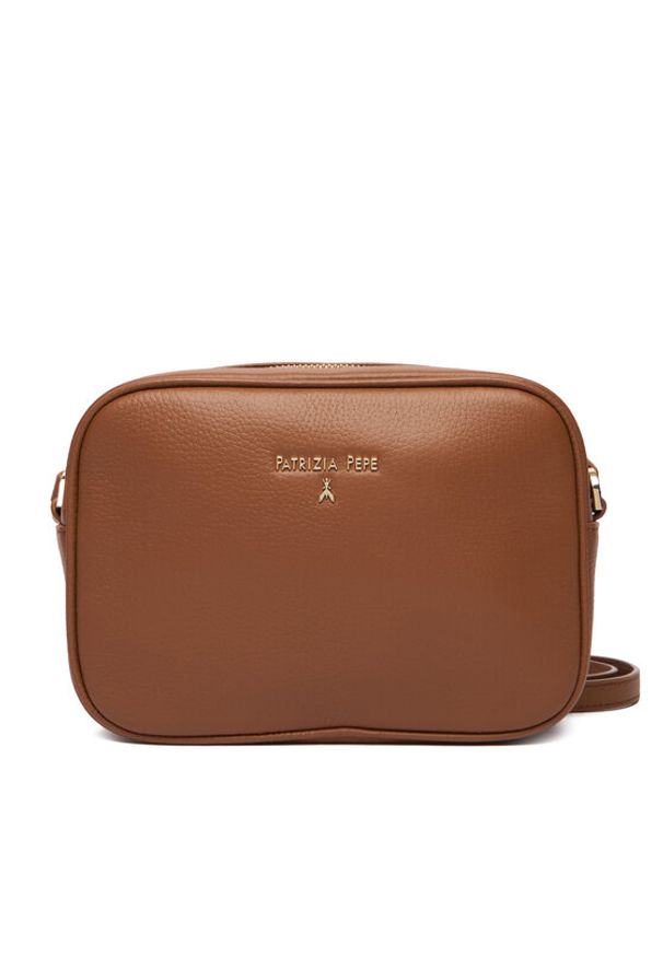 Patrizia Pepe Torebka CB8985/L001-B111 Brązowy. Kolor: brązowy. Materiał: skórzane