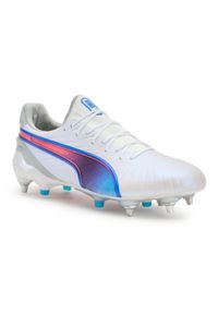 Puma - Buty piłkarskie męskie PUMA King Ultimate MxSG. Kolor: biały. Sport: piłka nożna