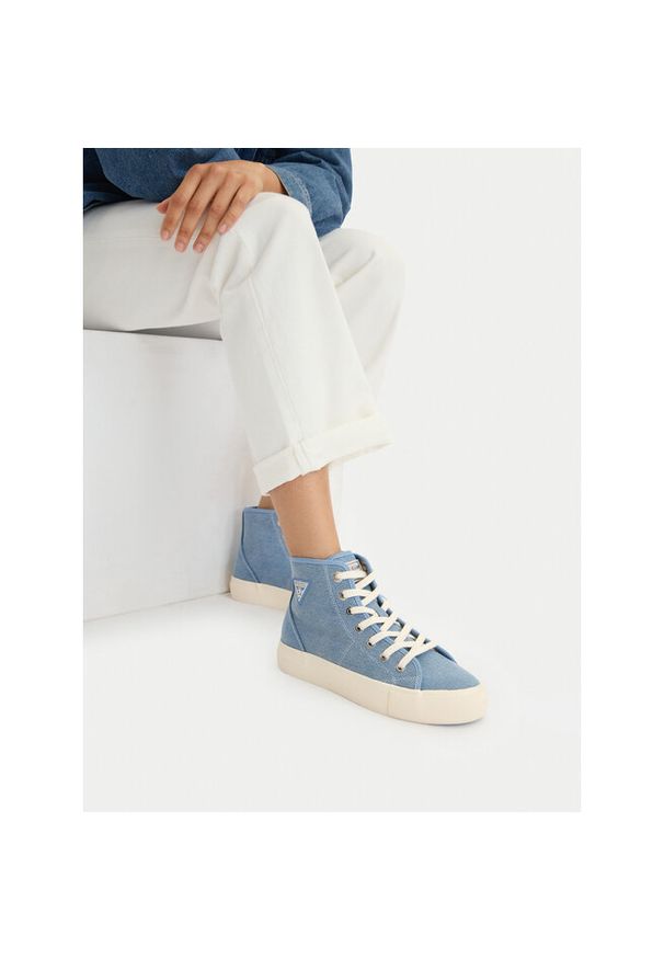 Tenisówki Guess Jeans. Kolor: niebieski