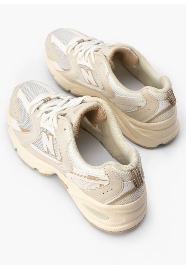 New Balance - NEW BALANCE 530 GR530AA Sneakersy damskie. Kolor: beżowy. Materiał: guma, jeans, materiał