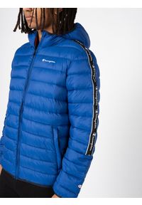 Champion Kurtka | 218075 | Mężczyzna | Niebieski. Typ kołnierza: kaptur. Kolor: niebieski. Materiał: poliamid. Wzór: nadruk. Styl: elegancki, sportowy #4