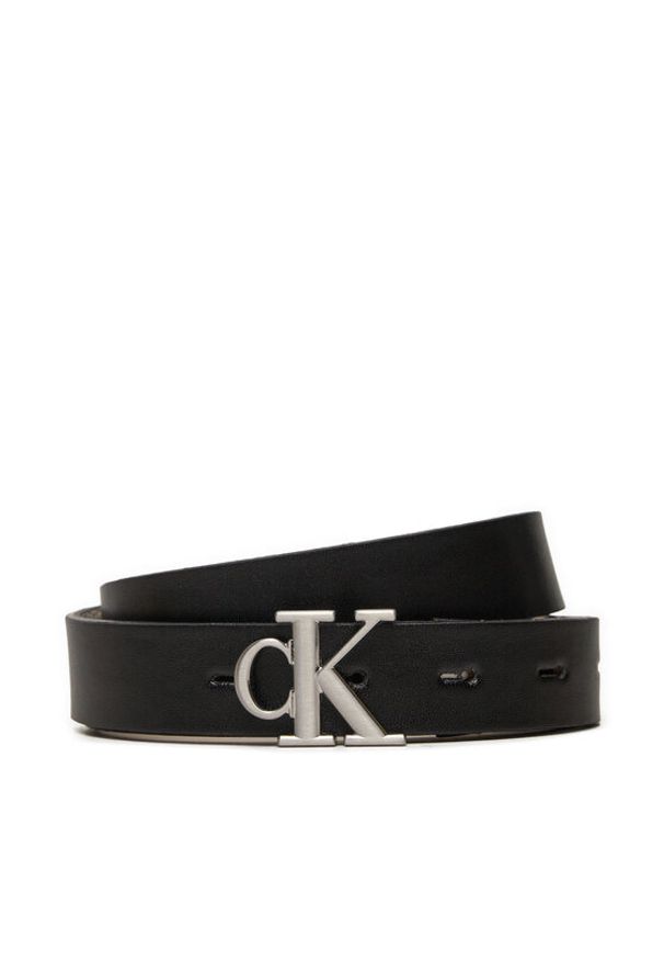 Calvin Klein Jeans Pasek Damski Mono Pl Rev Lthr Belt K60K612290 Czarny. Kolor: czarny. Materiał: skóra