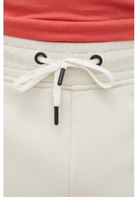 Sisley spodnie bawełniane męskie kolor beżowy gładkie. Kolor: beżowy. Materiał: bawełna. Wzór: gładki
