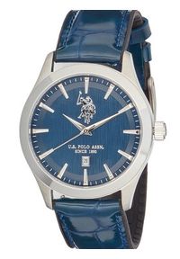 U.S. Polo Assn. Zegarek Yale USP7371BL Niebieski. Kolor: niebieski. Materiał: skóra #2