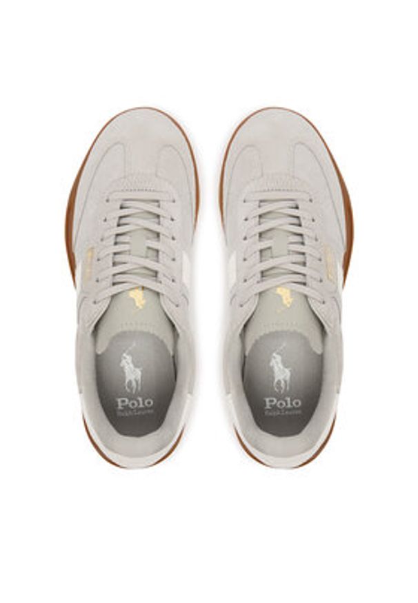 Polo Ralph Lauren Sneakersy Aera 804956688010 Beżowy. Kolor: beżowy. Materiał: skóra