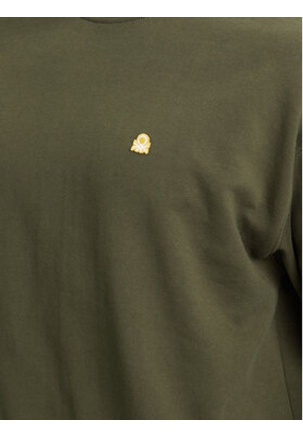 United Colors of Benetton - United Colors Of Benetton Bluza 342ZU1093 Zielony Regular Fit. Kolor: zielony. Materiał: bawełna