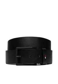 TOMMY HILFIGER - Tommy Hilfiger Pasek Męski Oliver 4.0 Ext AM0AM12259 Czarny. Kolor: czarny. Materiał: skóra #1