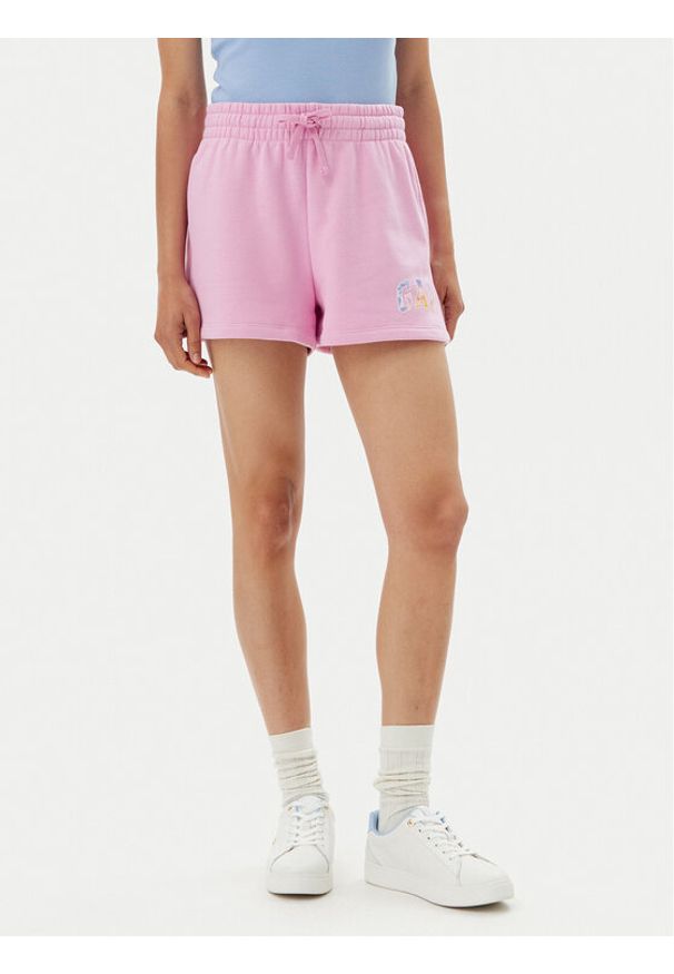 GAP - Gap Szorty sportowe 769323-09 Różowy Regular Fit. Kolor: różowy. Materiał: bawełna