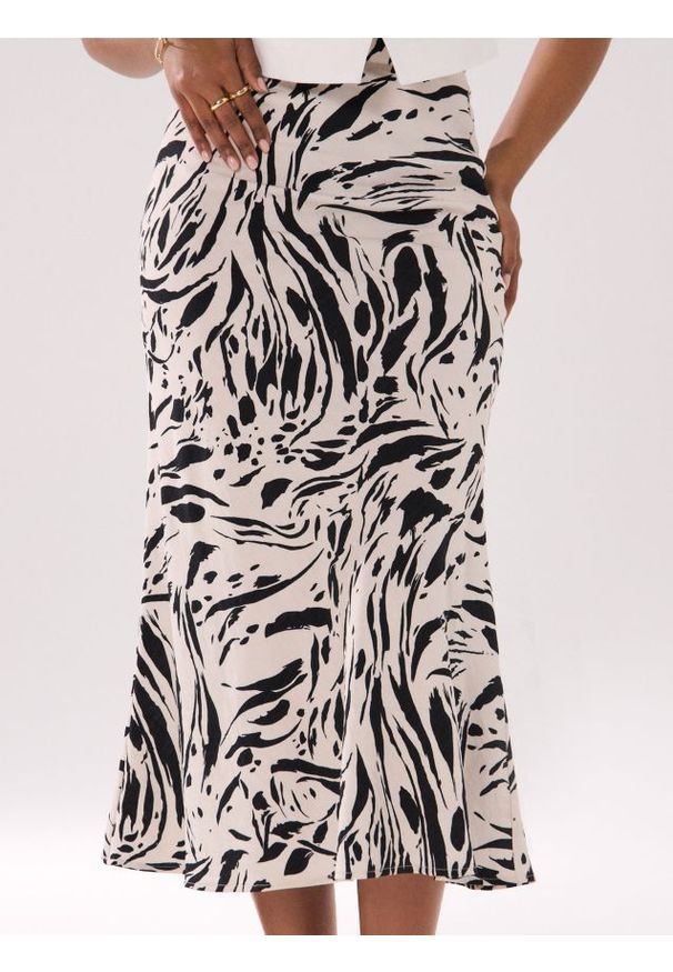 Sinsay - Spódnica midi z wiskozą - wielobarwny. Materiał: wiskoza