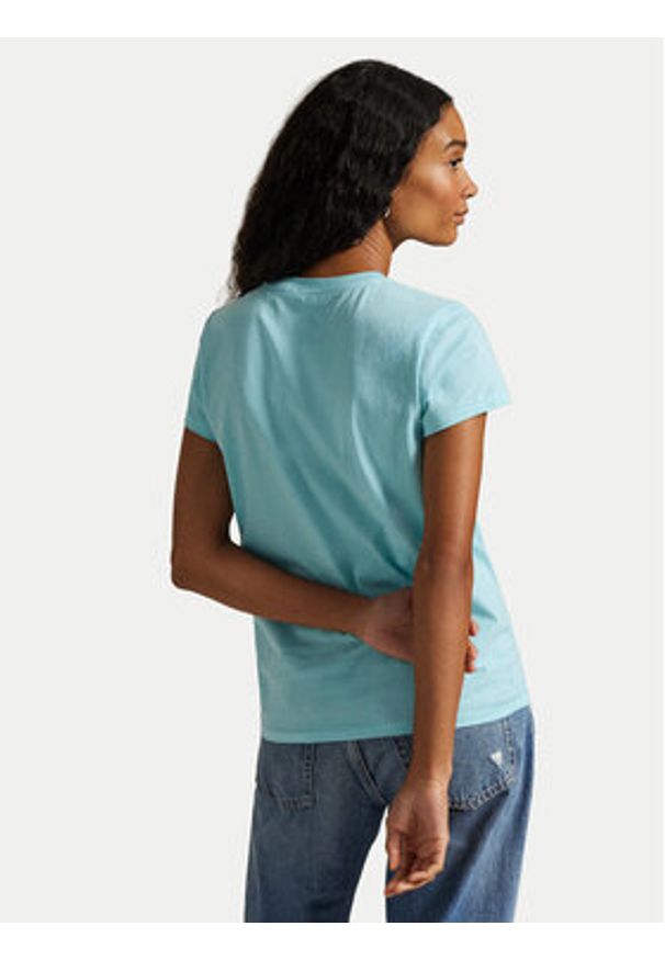 Polo Ralph Lauren T-Shirt 211B14605010 Turkusowy Classic Fit. Typ kołnierza: polo. Kolor: turkusowy. Materiał: bawełna