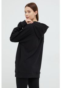 Calvin Klein Underwear bluza piżamowa damska kolor czarny. Typ kołnierza: kaptur. Kolor: czarny. Materiał: dzianina. Długość rękawa: długi rękaw. Długość: długie #2