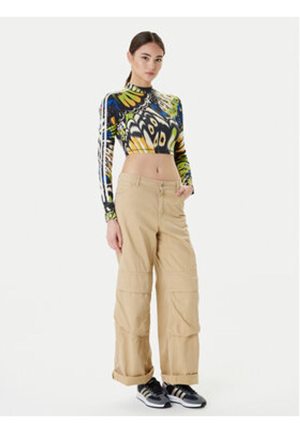 Adidas - adidas Bluzka Farm Rio JL8650 Kolorowy Slim Fit. Materiał: syntetyk. Wzór: kolorowy