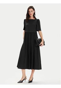Weekend Max Mara Sukienka codzienna Snack 2415621062 Czarny Regular Fit. Okazja: na co dzień. Kolor: czarny. Materiał: bawełna. Typ sukienki: proste. Styl: casual #5
