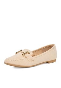 DeeZee Loafersy LE601-42 Beżowy. Kolor: beżowy. Materiał: materiał #3
