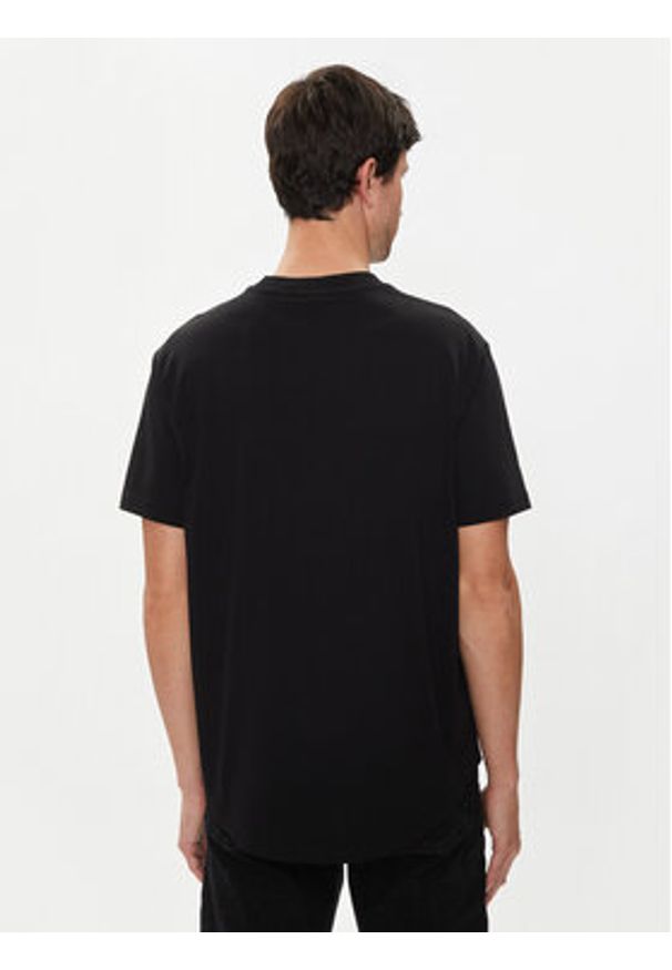 Karl Lagerfeld Jeans T-Shirt 245D1705 Czarny Regular Fit. Kolor: czarny. Materiał: bawełna
