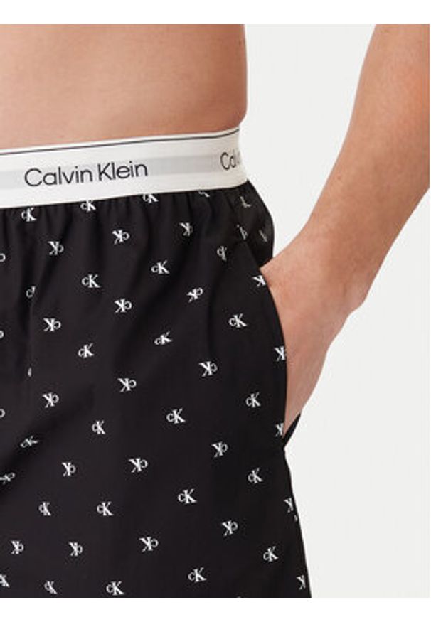 Calvin Klein Underwear Szorty piżamowe LV00NM2832 Czarny Regular Fit. Kolor: czarny. Materiał: bawełna