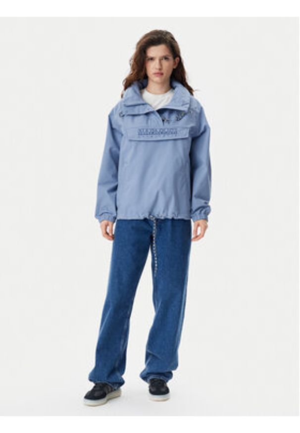 Napapijri Kurtka anorak Rainforest Dune W NP0A4IKZB2S1 Niebieski Regular Fit. Kolor: niebieski. Materiał: syntetyk