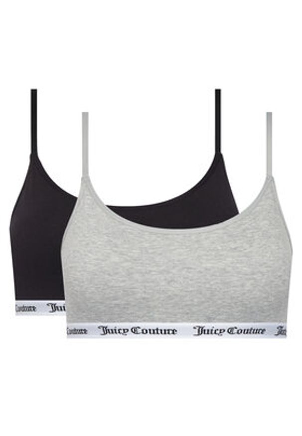 Juicy Couture Komplet 2 biustonoszy topów JCTBT125973 Kolorowy. Materiał: bawełna. Wzór: kolorowy