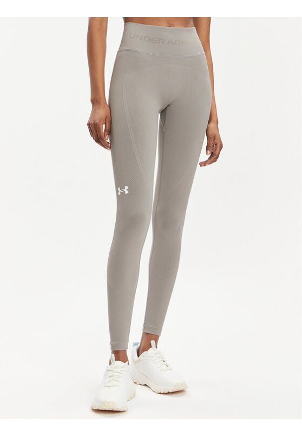 Under Armour Legginsy Ua Train Seamless Legging 1381662-294 Szary Compression Fit. Kolor: szary. Materiał: syntetyk