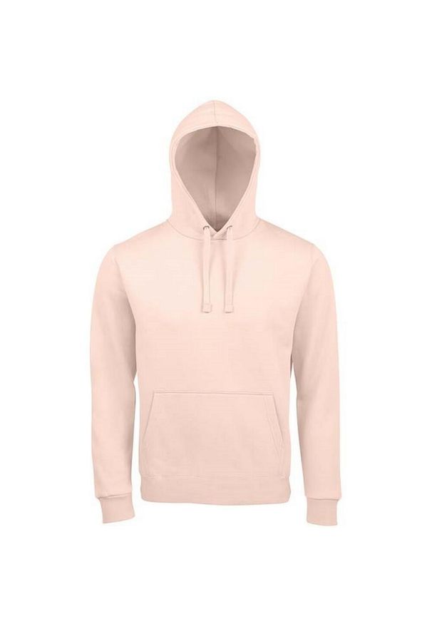 SOL'S - Męska Bluza Z Kapturem Spencer. Typ kołnierza: kaptur. Kolor: różowy