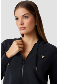 Guess - GUESS Czarna damska bluza Olympe, Rozmiar L. Kolor: czarny