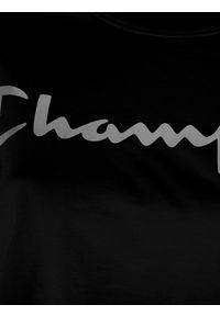 Champion T-Shirt | 113290 | Kobieta | Czarny. Kolor: czarny. Materiał: bawełna. Długość rękawa: krótki rękaw. Długość: krótkie. Wzór: nadruk #4