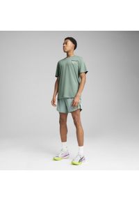 Puma - Męska koszulka do biegania z grafiką NITRO™ PUMA Green Moon. Kolor: zielony