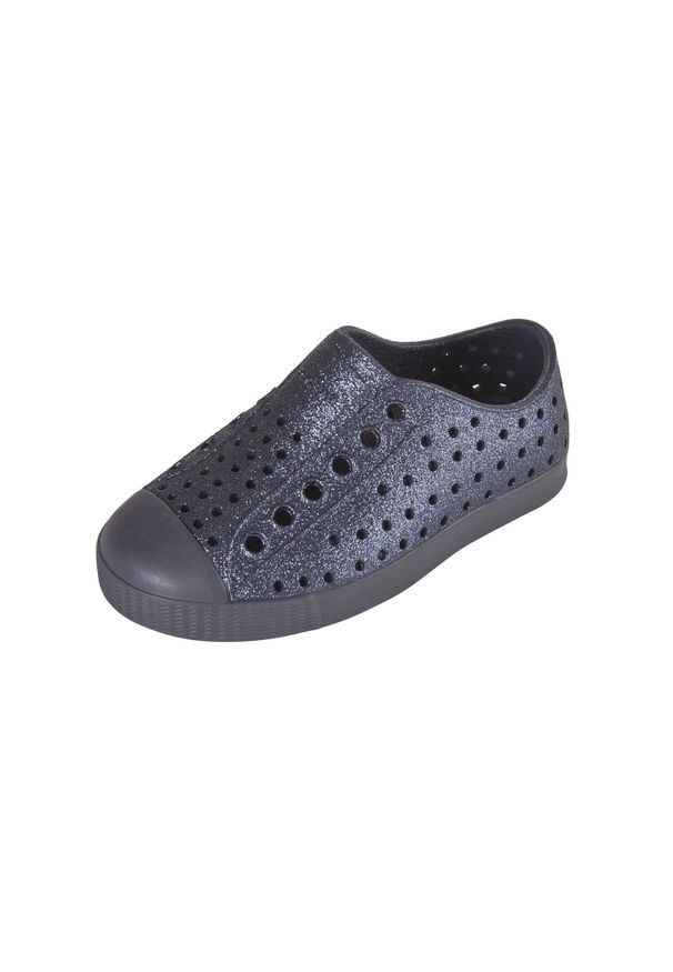 Native Shoes - Buty miejskie dziecięce NATIVE JEFFERSON BLING JUNIOR. Kolor: czarny. Sport: turystyka piesza