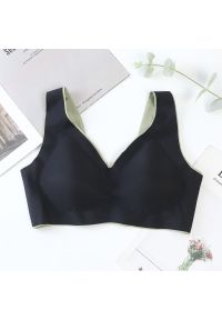 Intica - Bezszwowy biustonosz z miękkim wypełnieniem na co dzień i okazje Kyong. Kolor: czarny. Materiał: materiał #1