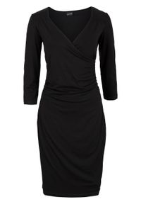 Sukienka z dżerseju bonprix czarny. Kolor: czarny. Materiał: jersey #1
