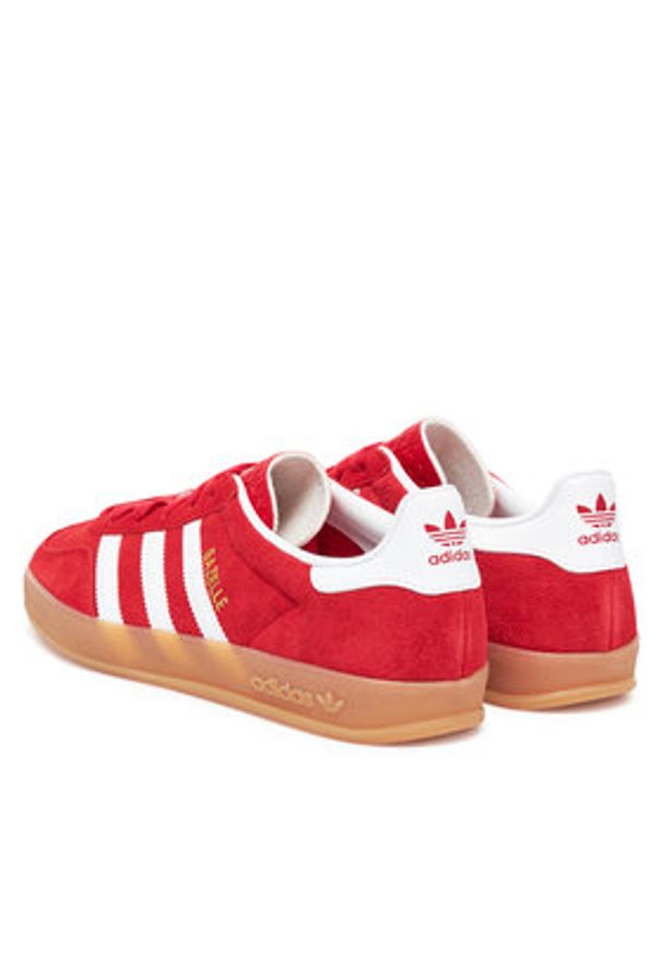 Adidas - adidas Sneakersy Gazelle In JI2063 Czerwony. Kolor: czerwony. Materiał: zamsz, skóra. Model: Adidas Gazelle