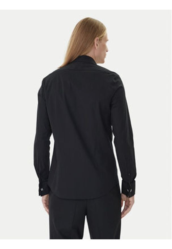 Calvin Klein Koszula LV019EU063 Czarny Slim Fit. Kolor: czarny. Materiał: bawełna
