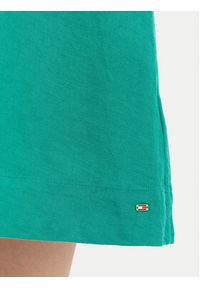 TOMMY HILFIGER - Tommy Hilfiger Sukienka letnia WW0WW48951 Zielony Regular Fit. Kolor: zielony. Materiał: len. Sezon: lato #2