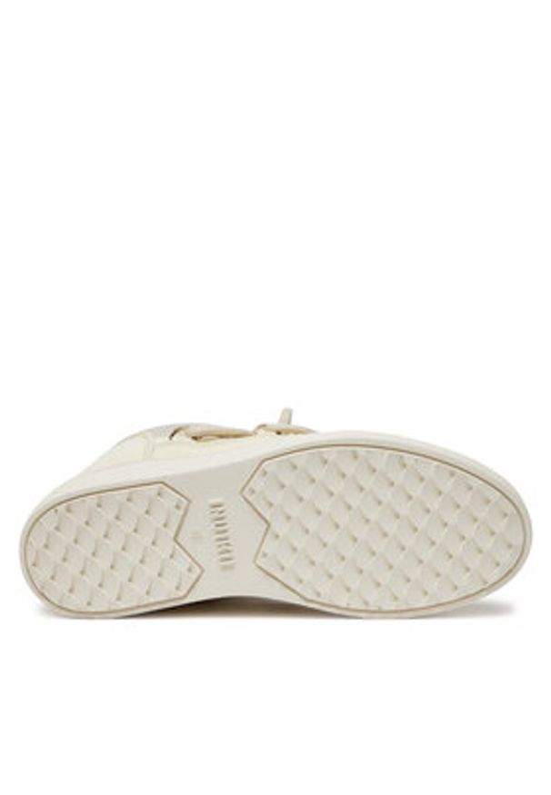 Inuikii Śniegowce Gloss Wedge 75203-007 Écru. Materiał: skóra