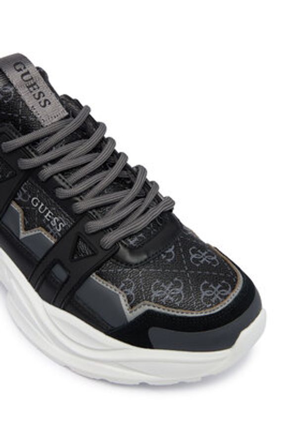 Guess Sneakersy FMPBEU FAL12 Czarny. Kolor: czarny. Materiał: skóra
