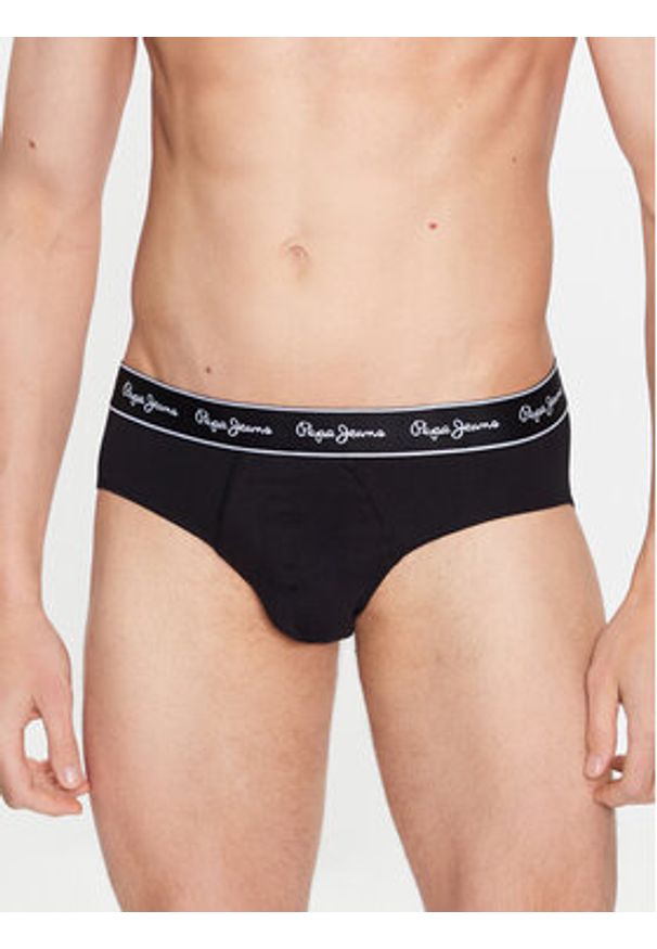 Pepe Jeans Komplet 3 par slipów Pepe Bf 3P PMU10970 Czarny. Kolor: czarny. Materiał: bawełna