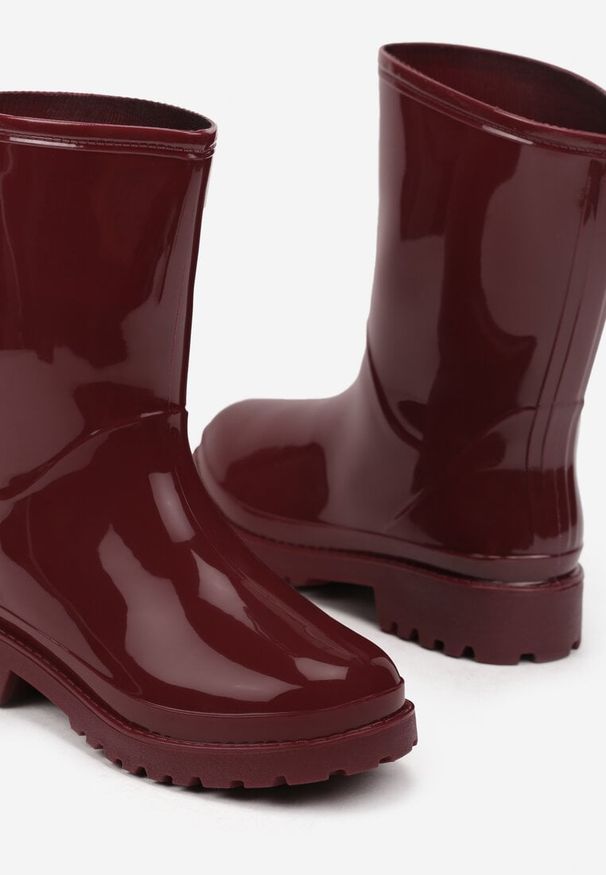 Renee - Czerwone Kalosze Gumowe Mardia. Kolor: czerwony. Materiał: guma