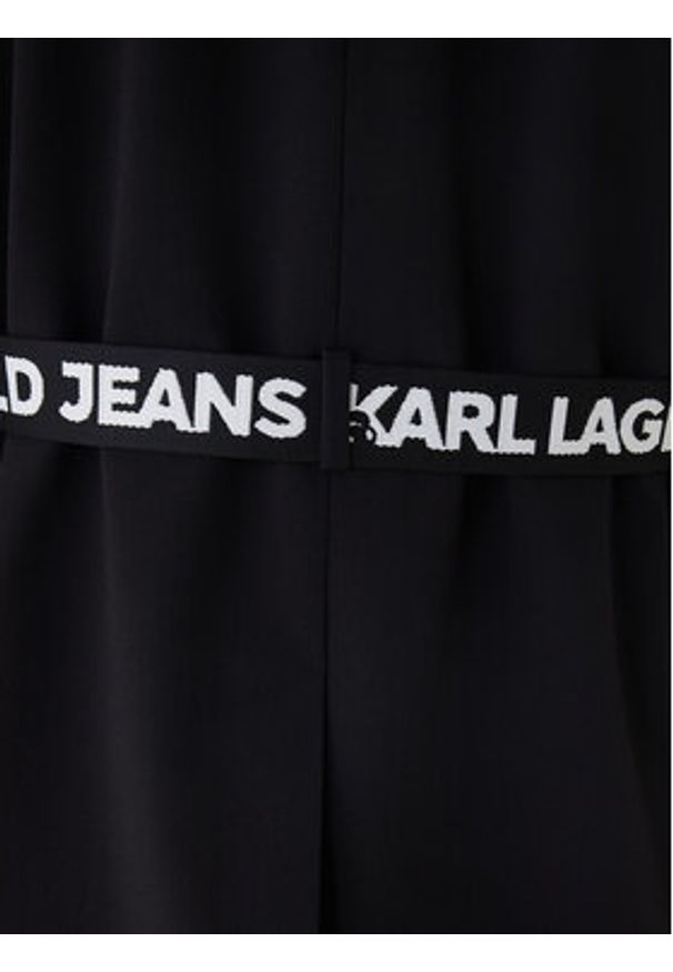 Karl Lagerfeld Jeans Marynarka B1W14024 Czarny Regular Fit. Kolor: czarny. Materiał: syntetyk, wiskoza