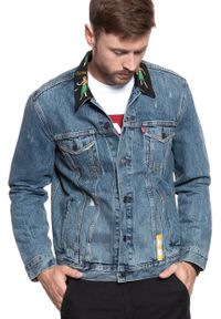 Levi's® - KURTKA JEANSOWA LEVI'S Trucker Jeans Hulahula 723340278. Kolor: niebieski. Materiał: jeans #5