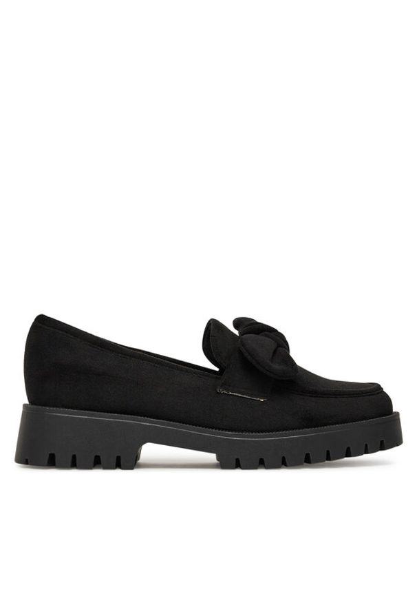DeeZee Loafersy HXG2108-93 Czarny. Kolor: czarny. Materiał: materiał