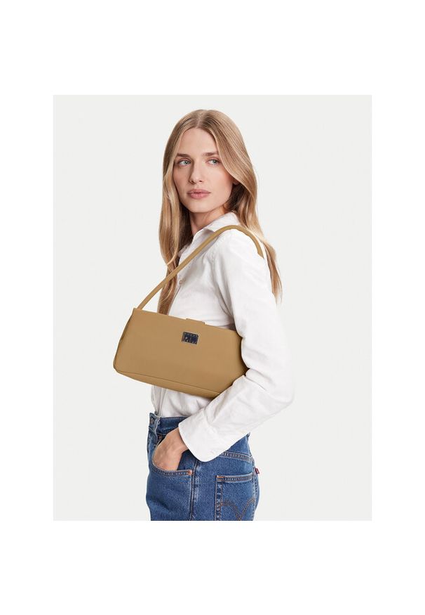 Torebka Tommy Jeans. Kolor: beżowy