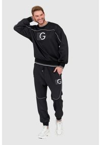 Dolce and Gabbana - DOLCE & GABBANA Czarna męska bluza z dużym logo, Rozmiar 52. Kolor: czarny #3