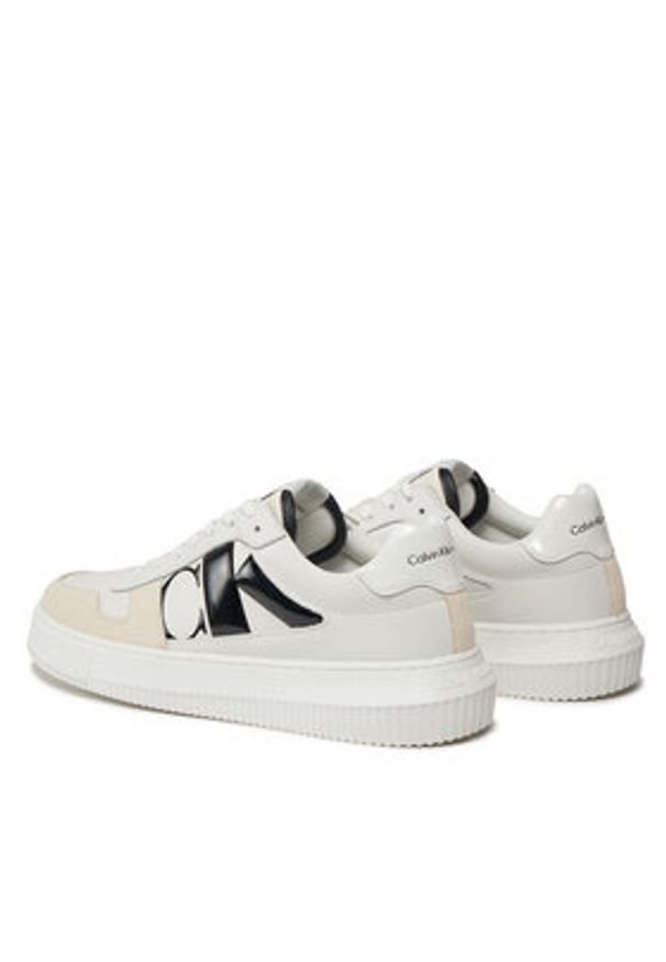 Calvin Klein Jeans Sneakersy Chunky Cupsole Lth Nbs Dc YM0YM00897 Biały. Kolor: biały. Materiał: skóra