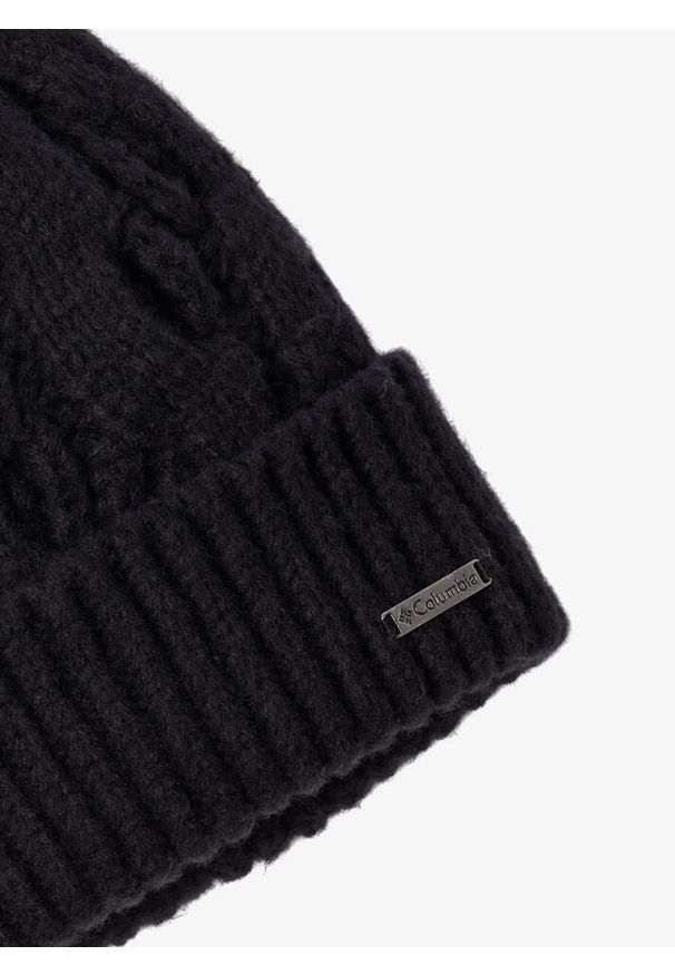 columbia - Czapka zimowa damska Columbia Boundless Days Cable Knit Pom Beanie - black. Kolor: czarny. Sezon: zima. Styl: sportowy