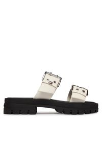 Tommy Jeans Klapki Tjw Buckle Straps Sandal EN02966 Écru. Kolor: kremowy. Materiał: skóra #1